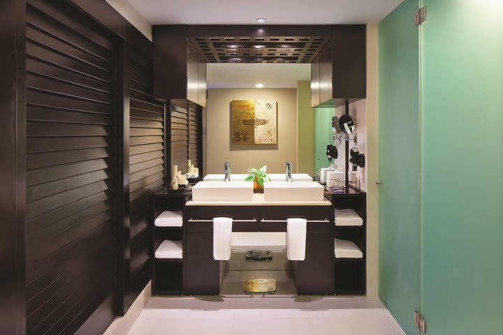 Interior view of a guest bathroom