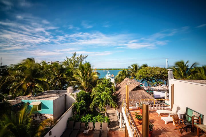 Panoramic view of the hotel