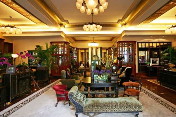 Lobby del Mansion Hotel en Shanghái