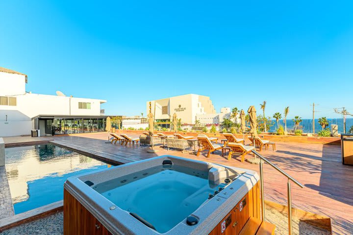 Jacuzzi en la terraza