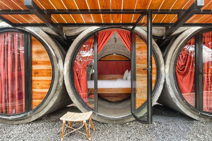 Habitación de cilindro privado con baño compartido