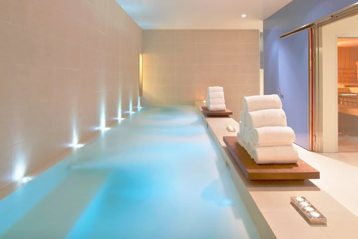 Jacuzzi in the Spa at the W hotel in Barcelona