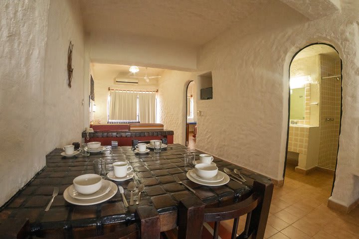 Dining area in a room