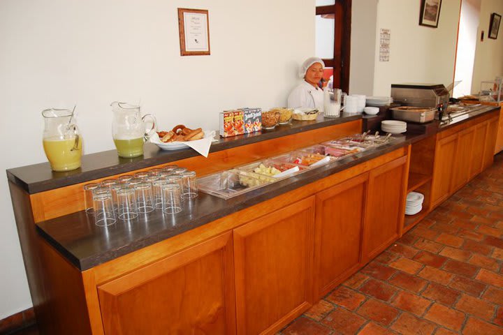 Buffet breakfast at the Plaza Magnolias hotel in San Cristobal de las Casas