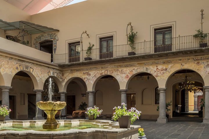 View of the main courtyard