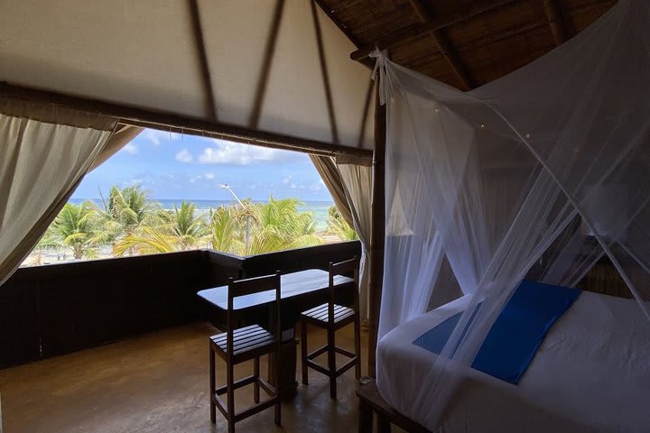 Vista al mar desde la habitación Quetzal