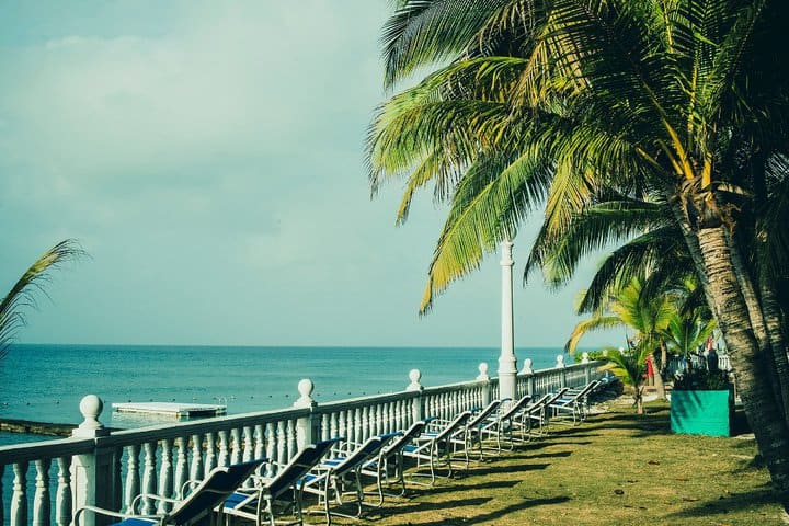 The terrace offers panoramic views