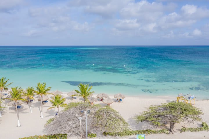 Vista de la playa