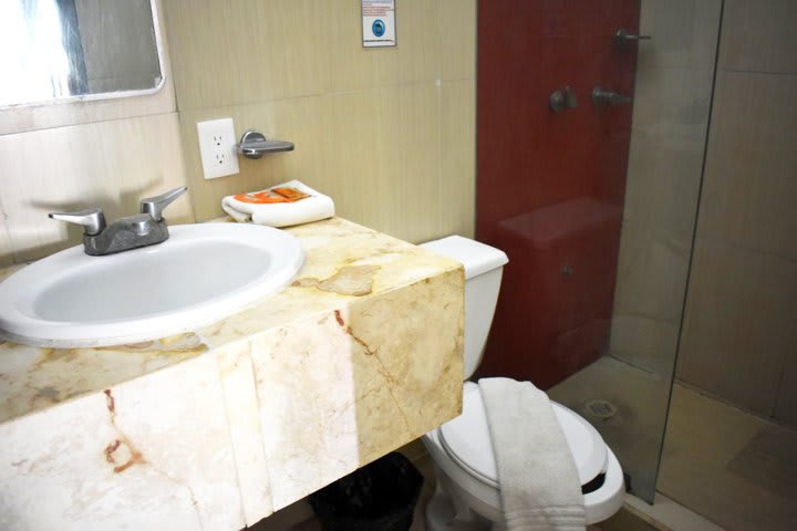 Interior of a private bathroom