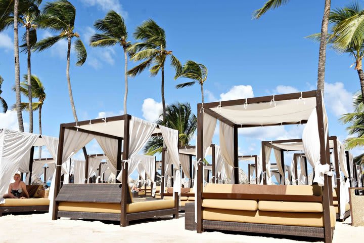 Cabanas on the beach