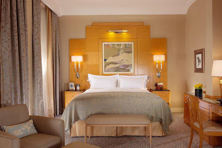 Deluxe room with king size bed at The Savoy, A Fairmont Managed Hotel