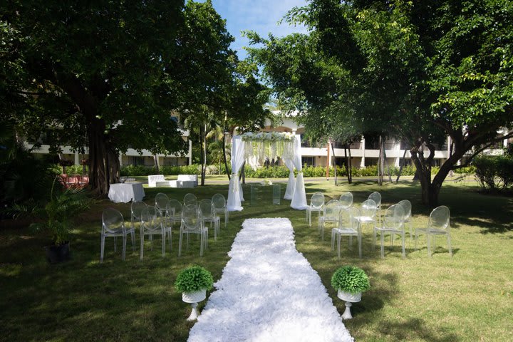 Eventos en los jardines del hotel