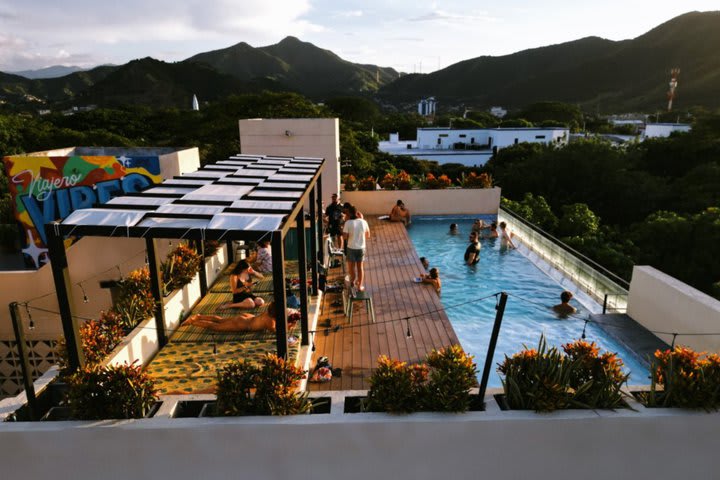 Piscina en la terraza