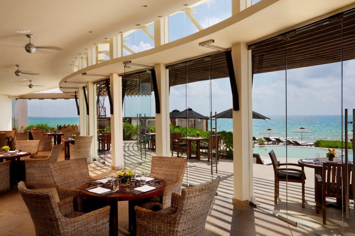 The Punta Bonita restaurant at Rosewood Mayakoba offers Mexican food