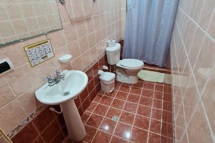 Vista de un baño privado