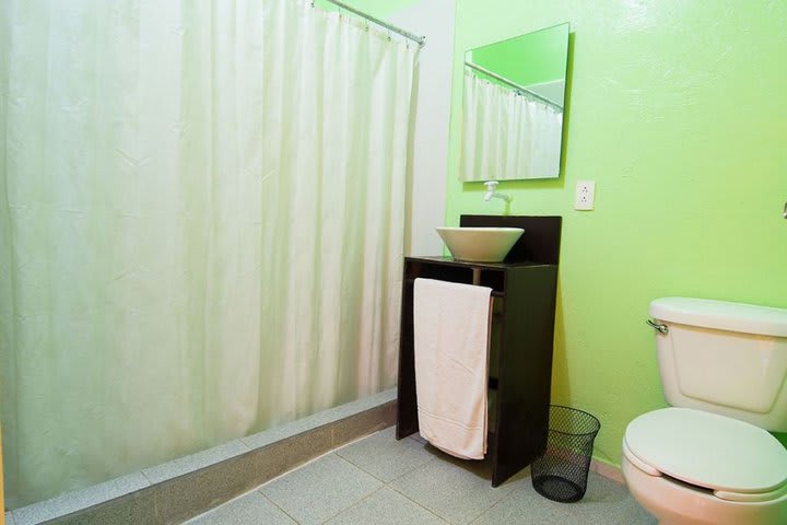 Some rooms are fitted with a private bathroom