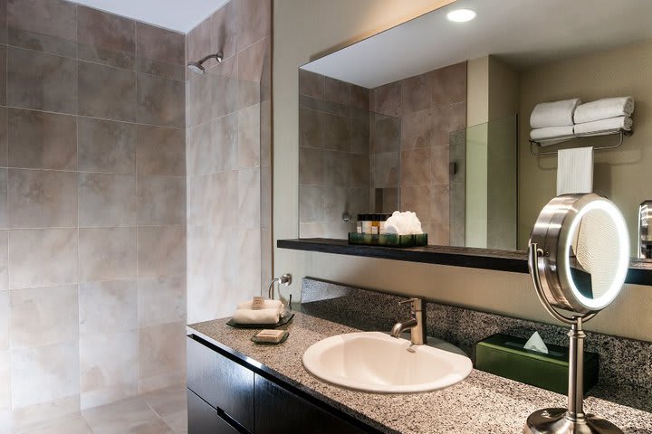 Private guest bathroom