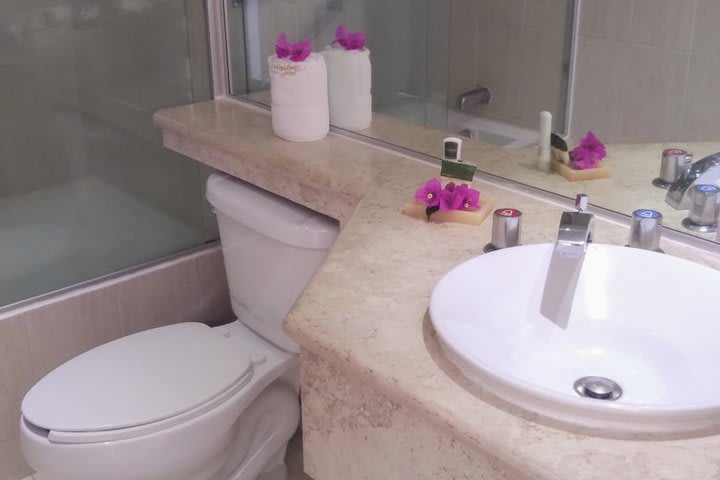 Interior de un baño privado