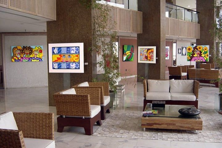 Interior view of the Dorisol hotel in Recife