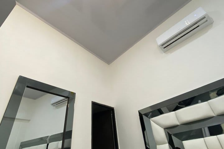 The suites are equipped with air conditioning