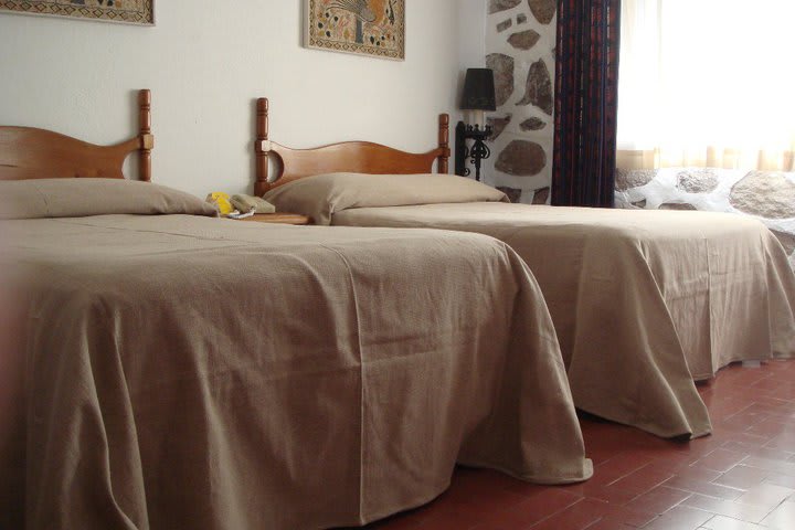 Standard guest room at the Rancho Hotel El Atascadero in San Miguel de Allende