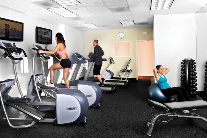 Gimnasio del Handlery Union Square, hotel en San Francisco,