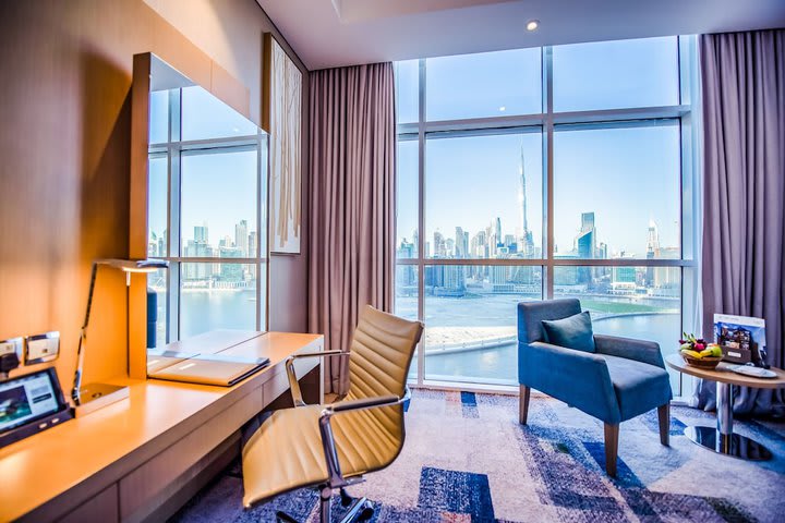 Burj Suite with Canal and Burj Khalifa view