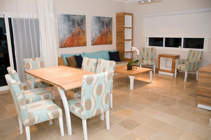 Dining area in an apartment