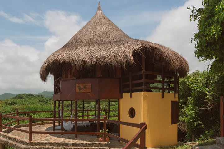 Entrada a una cabaña