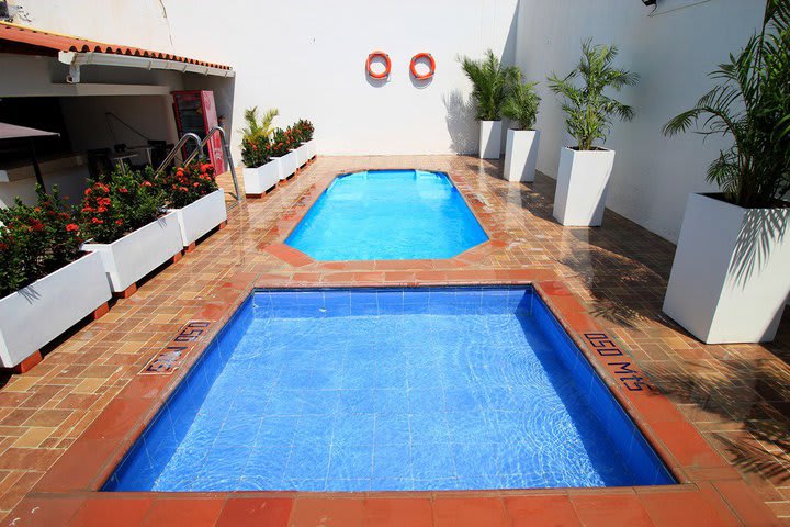 Vista de la piscina