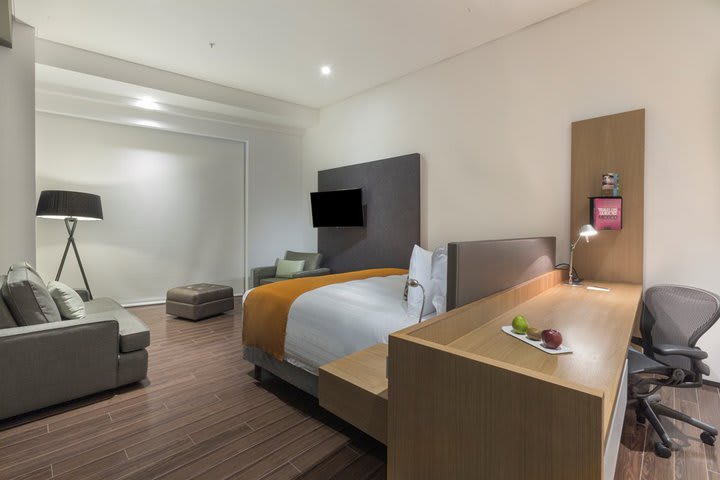 Each room is equipped with LCD TV