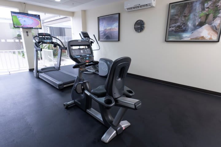 Equipped fitness center