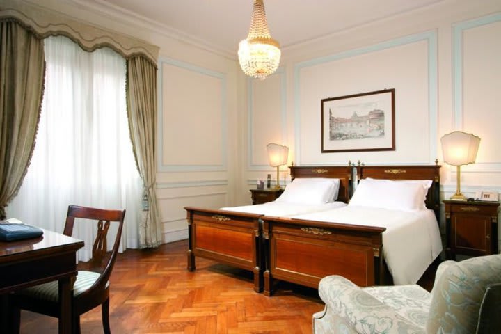 Habitación estándar doble del Hotel Quirinale en Roma