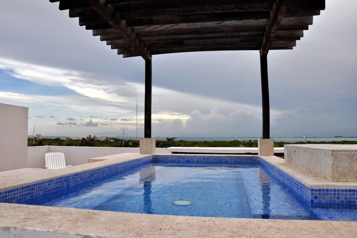 Piscina en la terraza