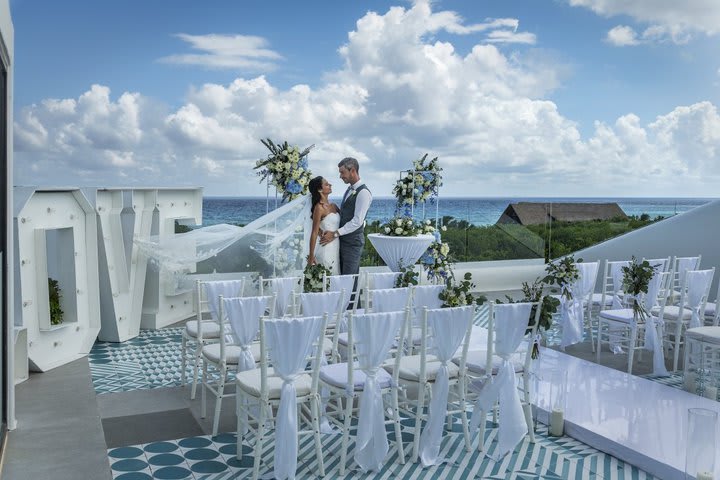 The hotel celebrates weddings