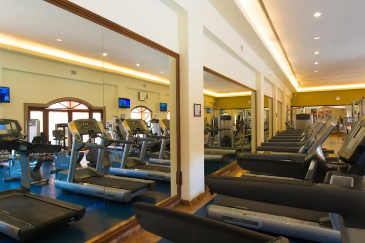 The property has a fitness center