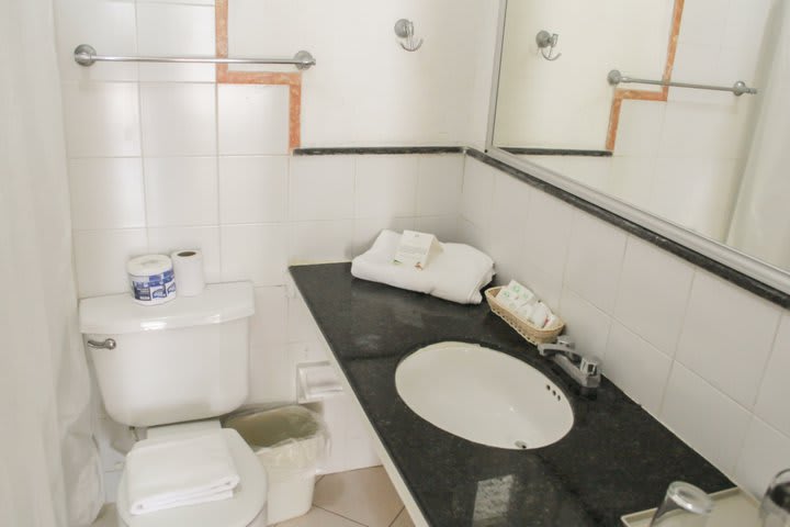 Interior de un baño privado