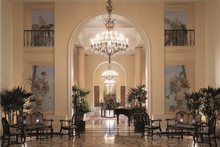 Lobby at Copacabana Palace, hotel in Rio de Janeiro