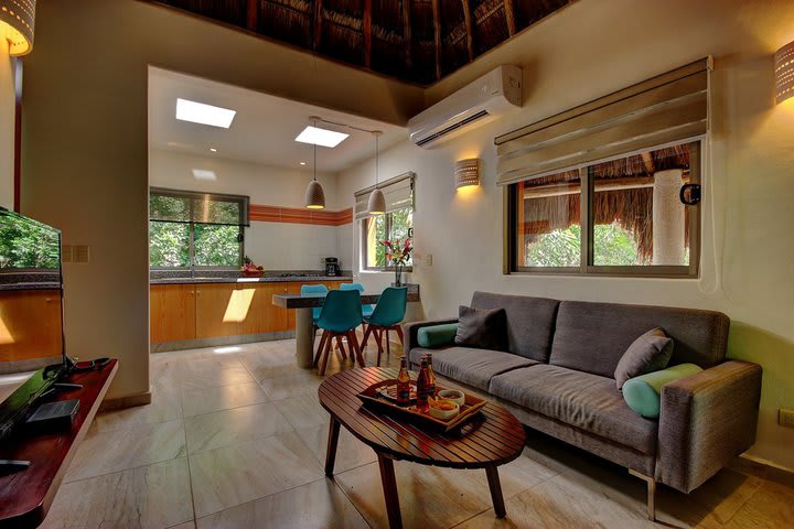 Interior view of a bungalow