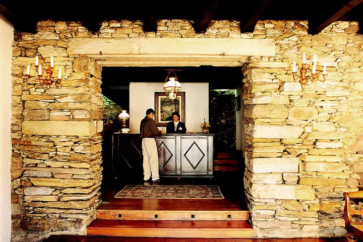 Front desk at the Luxor hotel in Ouro Preto