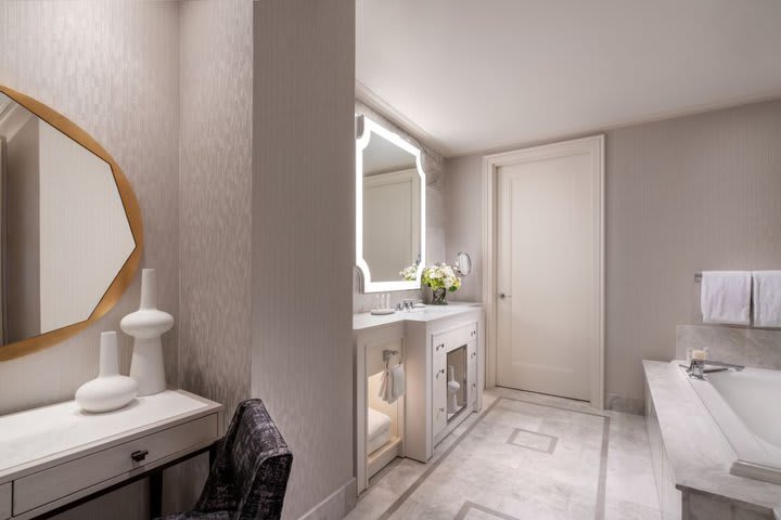 Bathroom in the penthouse suite