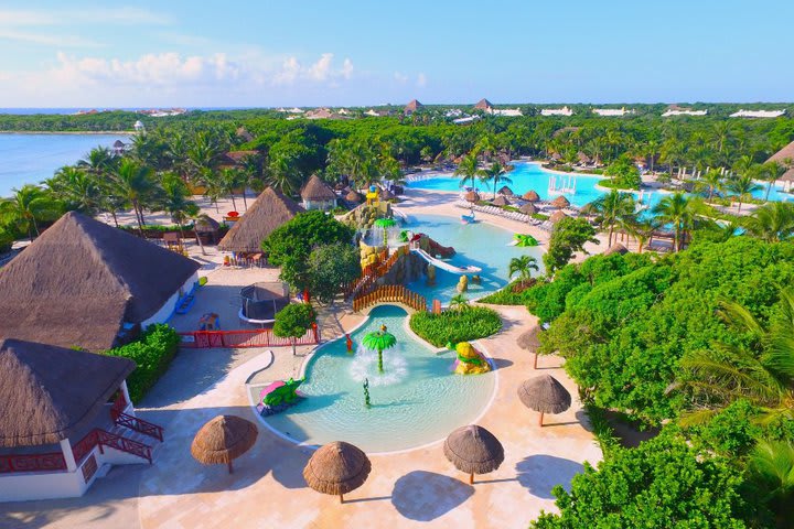 Aerial view of the hotel