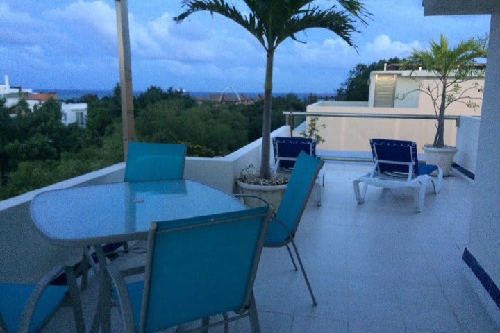 Terrace in the penthouse