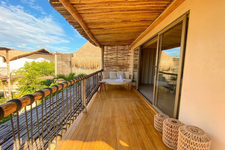 Terraza con vista a los jardines