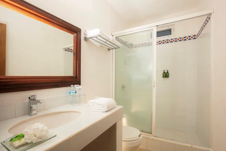 Private bathroom in a 2-bedroom contemporary suite