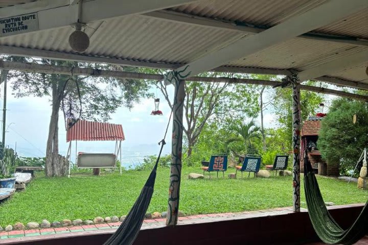 Hamacas en la terraza