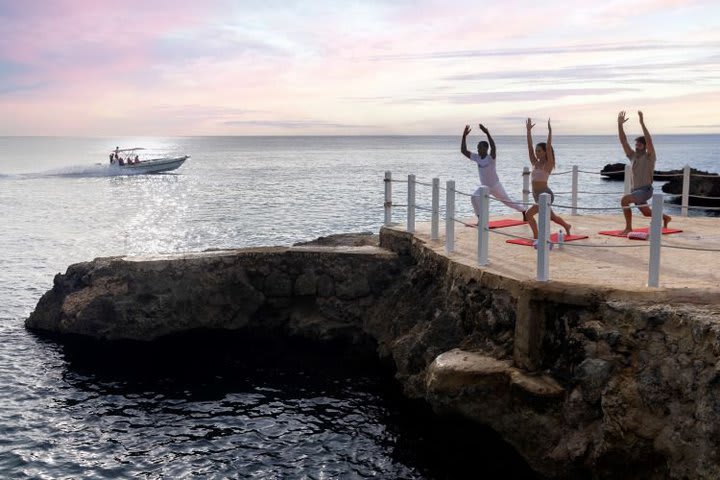 Oceanfront yoga