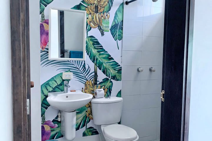 Baño con decoración especial