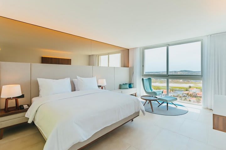 Bedroom in a penthouse