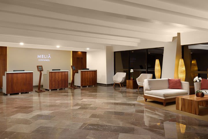 Lobby at the front desk